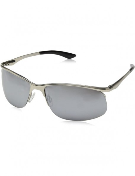 Oval Men's U926 Oval Sunglasses- 67 mm - Matte Silver - CI1296VPBKT $22.63