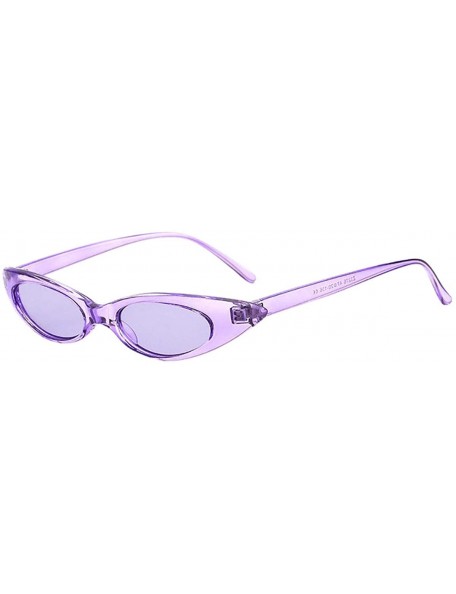 Goggle Vintage Small Sunglasses Skinny Cat Eye Sun Glasses for Women Mini Narrow Retro Goggles by 2DXuixsh - G - C618SC262Q8 ...