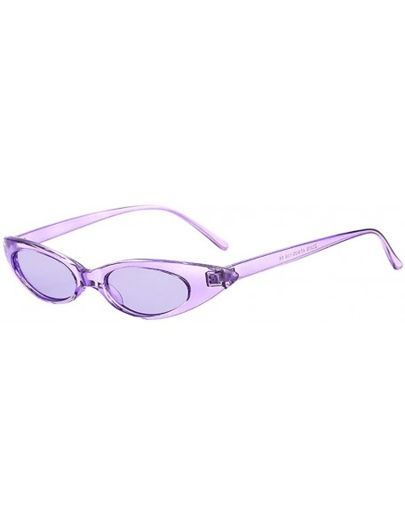 Goggle Vintage Small Sunglasses Skinny Cat Eye Sun Glasses for Women Mini Narrow Retro Goggles by 2DXuixsh - G - C618SC262Q8 ...
