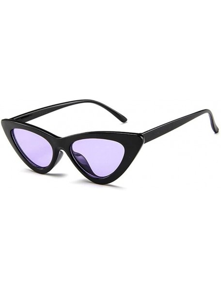 Goggle Cat Eye Sunglasses Vintage Mod Style Retro Sunglasses - Black Purple - CU18CMN0U69 $21.18