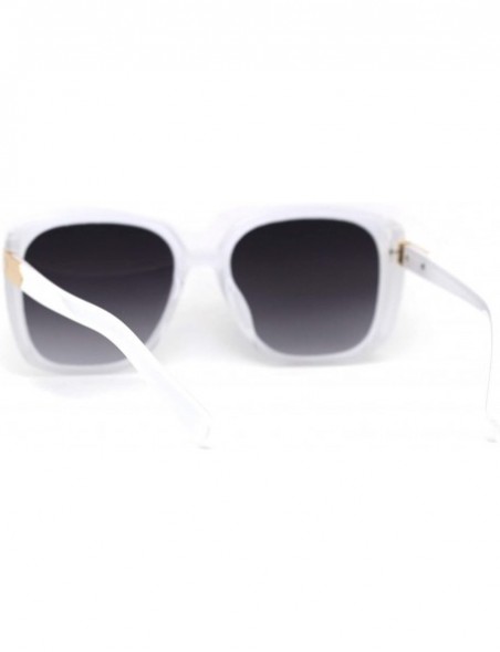 Butterfly Womens Butterfly Side Visor Luxury Designer Sunglasses - White Smoke - CD197NE7UEZ $14.63