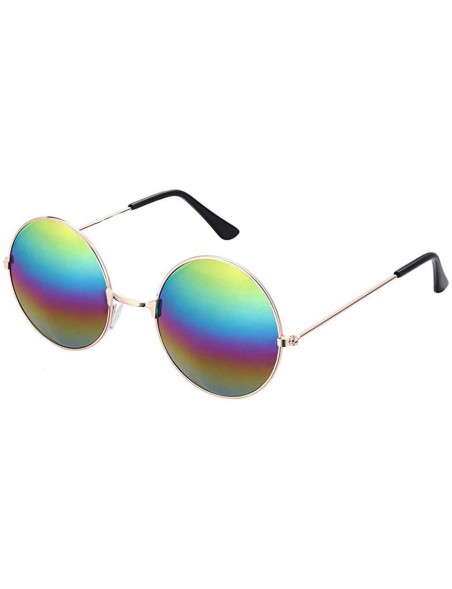 Round Sunglasses Vintage Colored Eyeglasses Multicolored - C2199XK725O $8.63