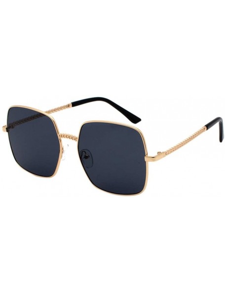 Rectangular Square Vintage Mirrored Sunglasses for Women Eyewear Sports Outdoor Shades Glasses - Black - CA18X7GES3C $9.52