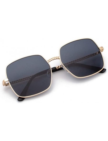 Rectangular Square Vintage Mirrored Sunglasses for Women Eyewear Sports Outdoor Shades Glasses - Black - CA18X7GES3C $9.52