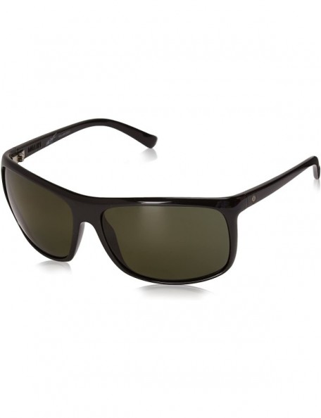 Wrap Women's Outline Wrap Sunglasses - Gloss Black - CR126HXFUFP $44.66