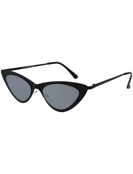 Cat Eye 8516 Cat-Eye Fashion Sunglasses - UV Protection - Black - CF18O7MXZ70 $24.28
