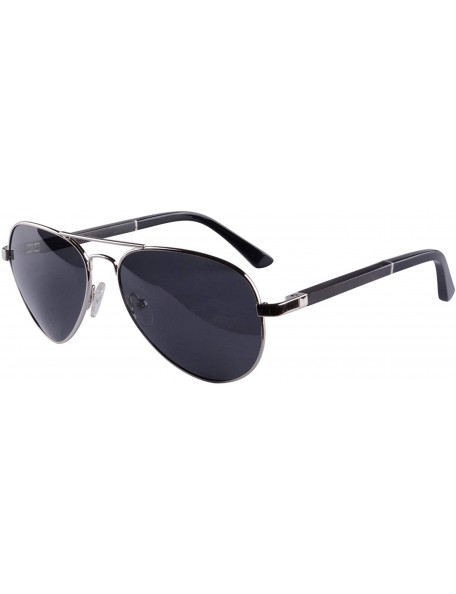 Aviator Mens Metal Handmade Wood Sunglasses Classic Frame Polarized Sun Glasses UV400 Protection - 1570 - C0189KES2UX $17.16