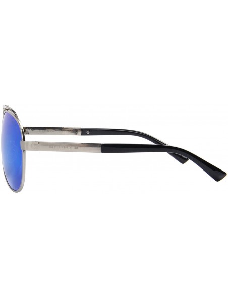 Aviator Men's Polarized Sun glasses For Men Driving Sunglasses S8628 - Blue - CK12JS47N5Z $12.00