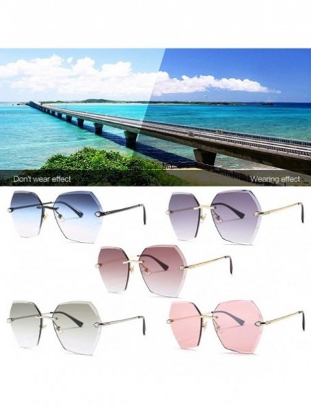 Cat Eye Polarized Sunglasses Protection Personality Decoration - CW18R5ILTD7 $13.07
