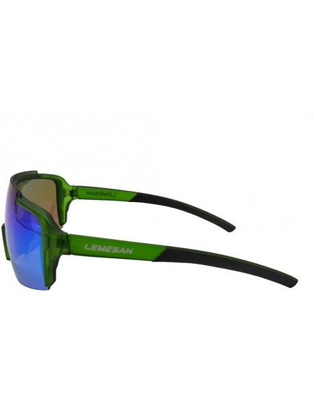 Sport Polarized Sports Sunglasses Cycling Glasses Baseball Running Fishing Driving - 06green(bluelens) - C318XOMD9ZZ $18.00