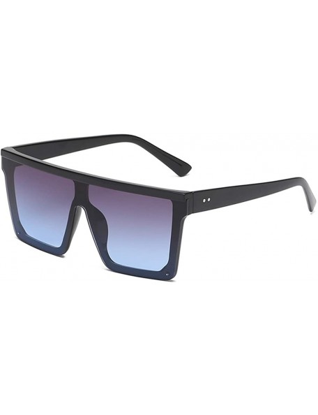 Sport Fashion Man Women Irregular Shape Sunglasses Glasses Vintage Retro Style Plastic Sunglasses - Black&blue - CL18UKZ9C7M ...