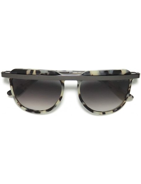 Aviator Steve Womens/Ladies Aviator Full-rim Gradient Lenses Sunglasses/Shades - Grey Havana Black - CR12OBJI0UO $55.13