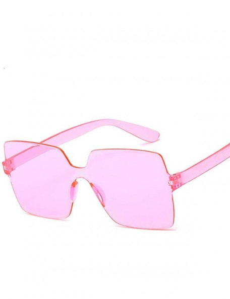 Goggle Fashion Sunglasses Women Red Yellow Square Sun Glasses Driving Shades UV400 Oculos De Sol Feminino - Pink - CH197Y6LMX...