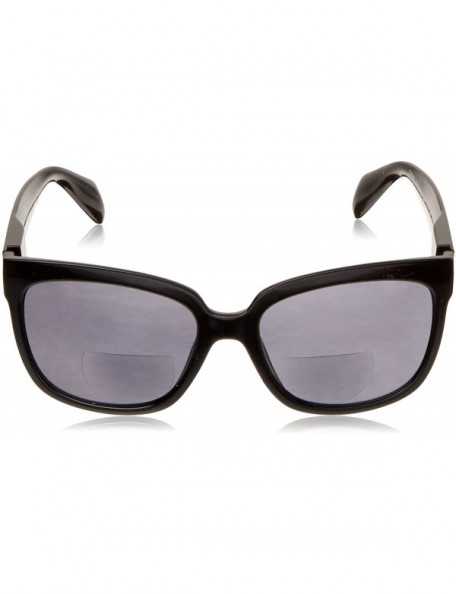 Square Women's Palmetto Square Hideaway Bifocal Sunglasses - Black - 56 mm + 3 - CV189SS96UX $24.39