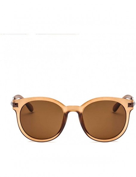 Goggle Women Shades Polarized Sunglasses Protection Eyewear Transparent Frame - Coffee - CD18OAKDL4I $8.27