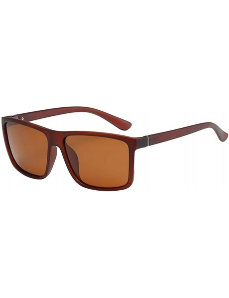 Rimless Sunglasses for Men- Men's Polarized Square Aviator Sunglasses Classic Box Metal Frame for Cycling Driving - C518TXIYC...