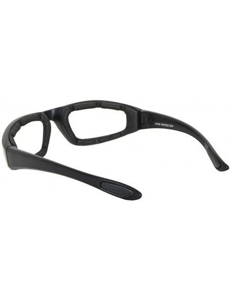 Sport Men Women Motorcycle Padded Black Glasses for Outdoor Activity Sport 1-2-3 Pack - Black_frame_clear_lens - C611UO5S1NL ...