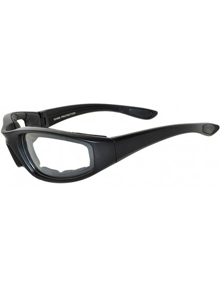 Sport Men Women Motorcycle Padded Black Glasses for Outdoor Activity Sport 1-2-3 Pack - Black_frame_clear_lens - C611UO5S1NL ...