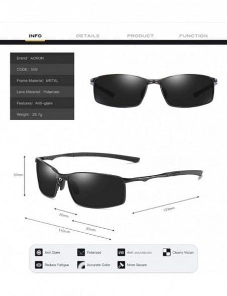 Rectangular Polarized sunglasses- men's sunglasses driver's glasses discolored glasses night vision glasses- fishing glasses ...