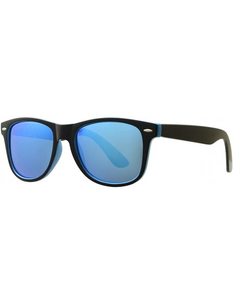 Semi-rimless Polarized Sunglasses for Men Women Classic Brand Designer Square Sun glasses 100% UV Protection - C419450OU3H $7.88