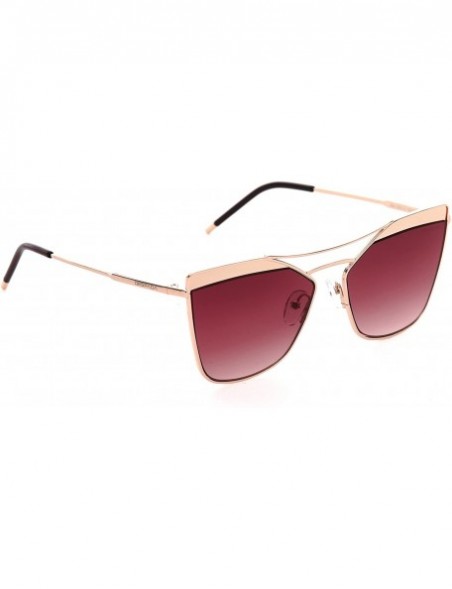 Sport Made In ITALY Retro Fashion Cat Eye Women Sunglasses Metal Frame Plastic Lens DS1520 - Gold - C4189NWRX6E $20.23