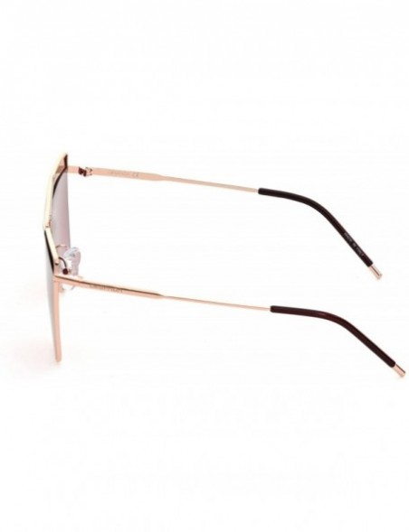 Sport Made In ITALY Retro Fashion Cat Eye Women Sunglasses Metal Frame Plastic Lens DS1520 - Gold - C4189NWRX6E $20.23