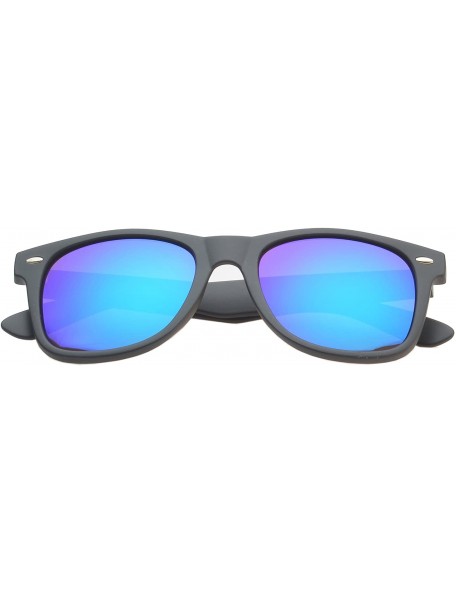 Wayfarer 'Baldwin' Retro Square Camouflage Fashion Sunglasses - Grey - CY11ORPV3TD $9.54