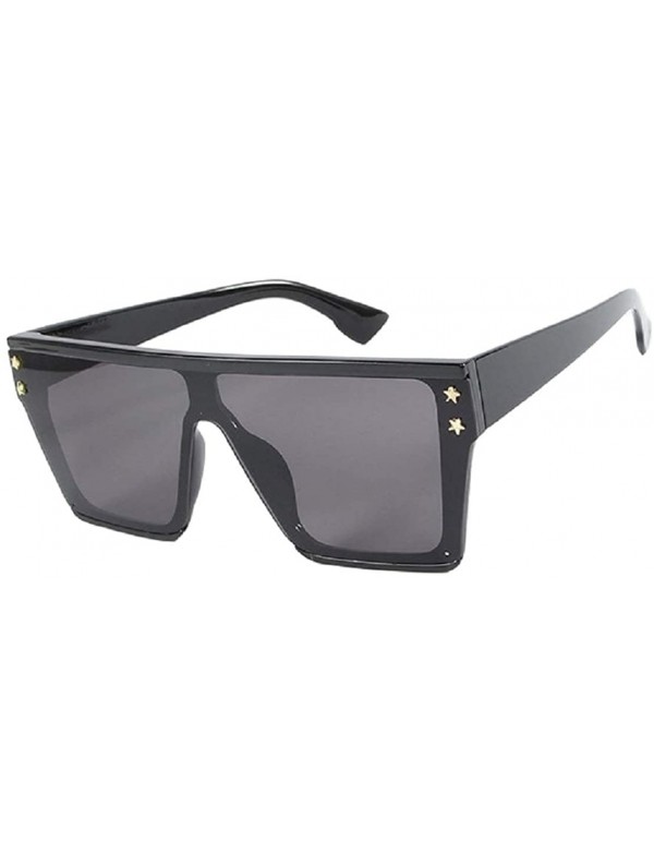 Square Fashion Pentagonal Sunglasses Enhanced protective film against glare - C1 - CH18TOI06DW $11.18