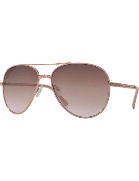 Aviator Fashion Chain Link Design Aviator Sunglasses for Women UV Protection - Pink + Brown Pink - C1196WM6STA $16.70