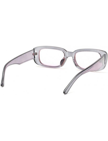 Square 2019 New Style Brand Designer Sunglasses Men Women Vintage Ultralight Square Gradient Sunglasses with Box - Grey - CL1...
