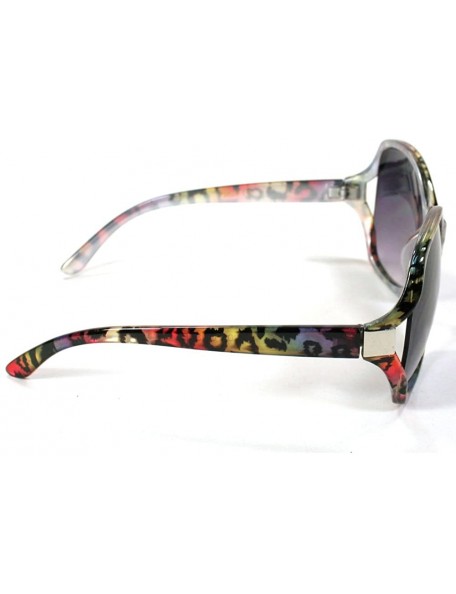 Butterfly Women's Oversized Butterfly Sunglasses 9629 - Leopard - CC11ERGLVWV $8.91