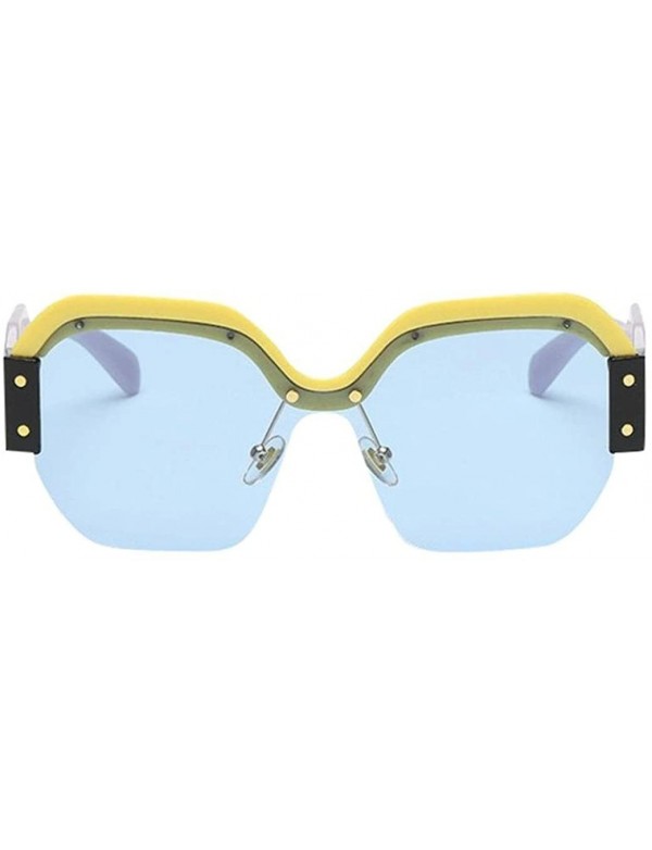 Sport 2018 Newest Women Vintage Sunglasses Retro Big Frame UV400 Eyewear Fashion Beach Summer Sunglasses - D - CT18CL4LO4Y $1...