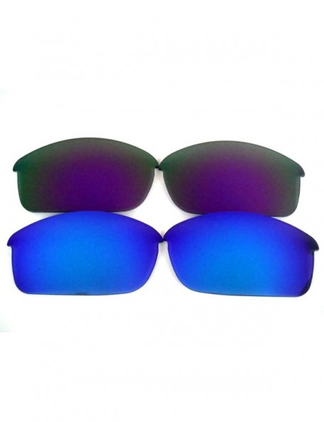Oversized Replacement Lenses Flak Jacket Black&Blue&Green Color 3 Pairs-FREE S&H. - Blue&purple - CC129XZEAOF $15.75