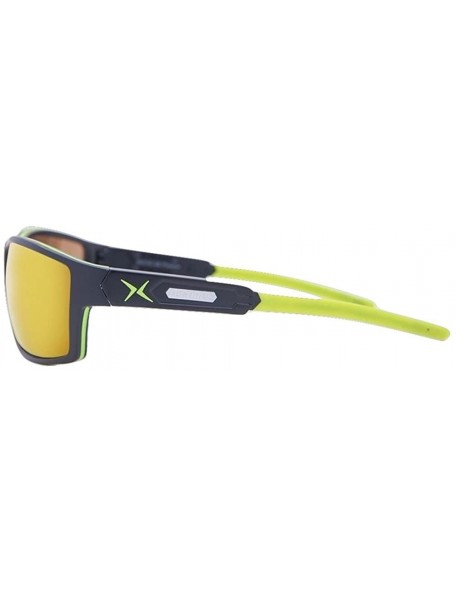 Sport Pinnacle Polarized Sport Sunglasses - Matte Black With Lime - CL17Z4Q83DW $50.88