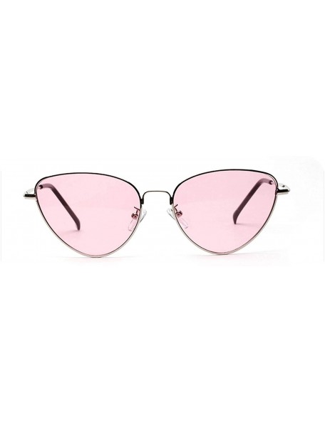Oversized Cute Sexy Cat Eye Sunglasses Women 2018 Retro Small Black Red Pink Cateye Sun Glasses FeVintage Shades For - Pink -...