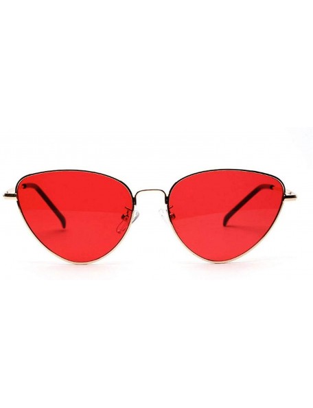 Oversized Cute Sexy Cat Eye Sunglasses Women 2018 Retro Small Black Red Pink Cateye Sun Glasses FeVintage Shades For - Pink -...