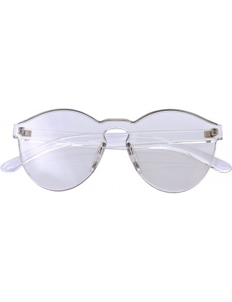 Rimless Fashion Womens Mens Clear Novelty Sunglasses UV400 Outdoor Frameless Eyewear - Clear - CD18KKWYX4T $21.70
