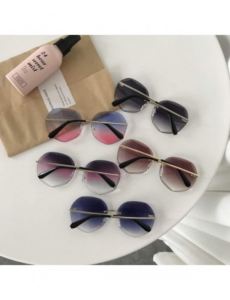 Round Newest Cool Polygon Shaped N Fashion Women's Ocean Sheet UV Protection Eyewear Sun Glasses UV400 - 3 - CU1984A6ZOG $18.17
