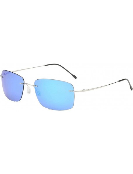 Goggle Pilot RimlTitanium Polarized Sunglasses Men Vintage Ultralight Er Metal Photochromic Sun Glasses Women - C21 - CM198AI...