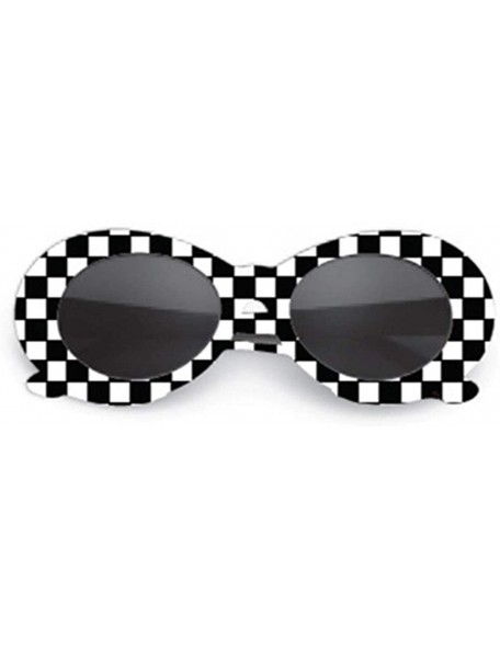 Oval Fashionable personality Goggles Glasses Sunglasses - White - C2198G6Y5U3 $18.41