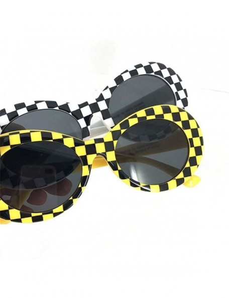 Oval Fashionable personality Goggles Glasses Sunglasses - White - C2198G6Y5U3 $18.41