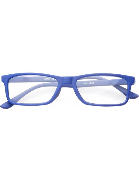 Square 'Avon' Rectangle Reading Glasses - Blue-2.00 - C111P2VQAWP $17.90