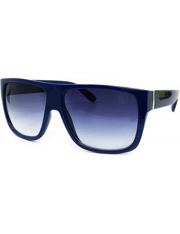 Oversized 92022 Premium Oversize XXL Women Men Retro Vintage Brand Designer Style Havana Sunglasses - Navy - C718DUCGA6K $15.59