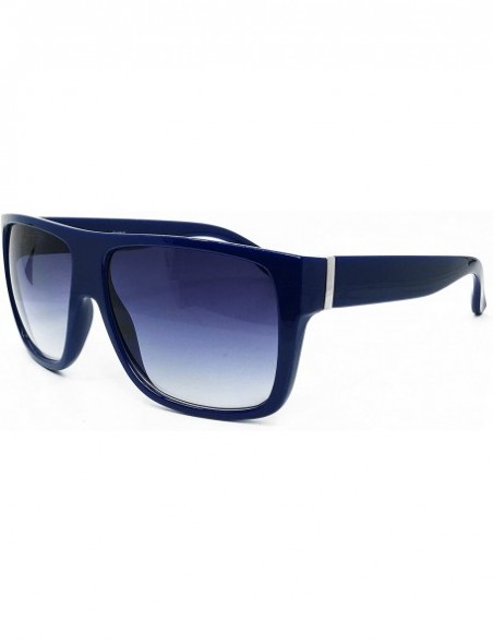 Oversized 92022 Premium Oversize XXL Women Men Retro Vintage Brand Designer Style Havana Sunglasses - Navy - C718DUCGA6K $15.59