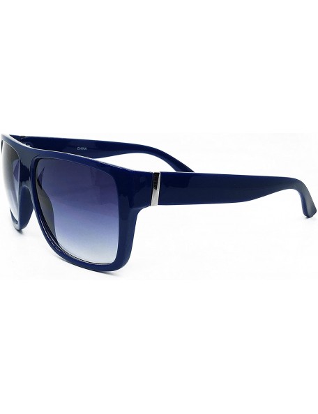 Oversized 92022 Premium Oversize XXL Women Men Retro Vintage Brand Designer Style Havana Sunglasses - Navy - C718DUCGA6K $15.59