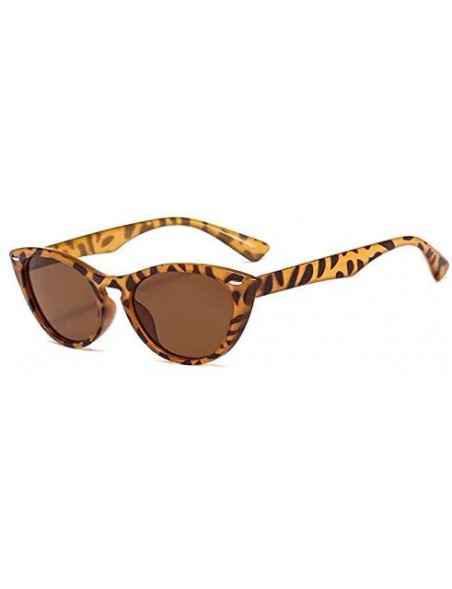 Oval UV Protection Sunglasses for Women Men Full rim frame Cat-Eye Shaped Plastic Lens and Frame Sunglass - D - CS1902T8A3D $...