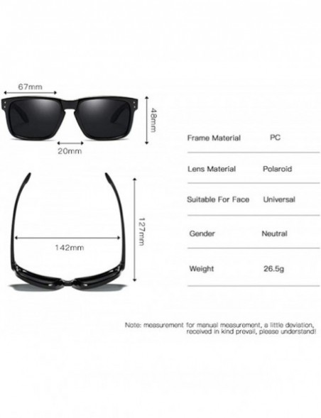 Goggle HD Polarized Sunglasses for Men and Women Matte Finish Sun Glasses Color Mirror Lens 100% UV Blocking - A - C0197AZ5TK...