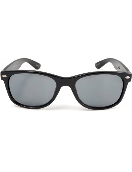 Wayfarer Unisex Modern Classic Wayfarer Sunglasses - Audrey & Cary Purple & Brown Haze - Black/Grey - CU11XVRV02D $14.74