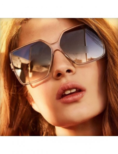 Oval Vintage Sunglasses Women Classic Plastic Luxury Sun Glasses Mirror Retro Outdoor Lentes De Sol - C6 - CV1984AKY7O $16.26