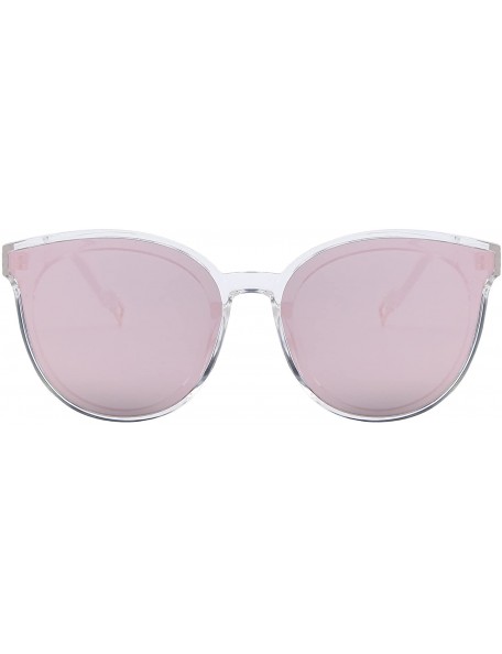 Round Round Sunglasses for Women Vintage Eyewear S8094 - Pink - CA17YGD5AHD $13.32